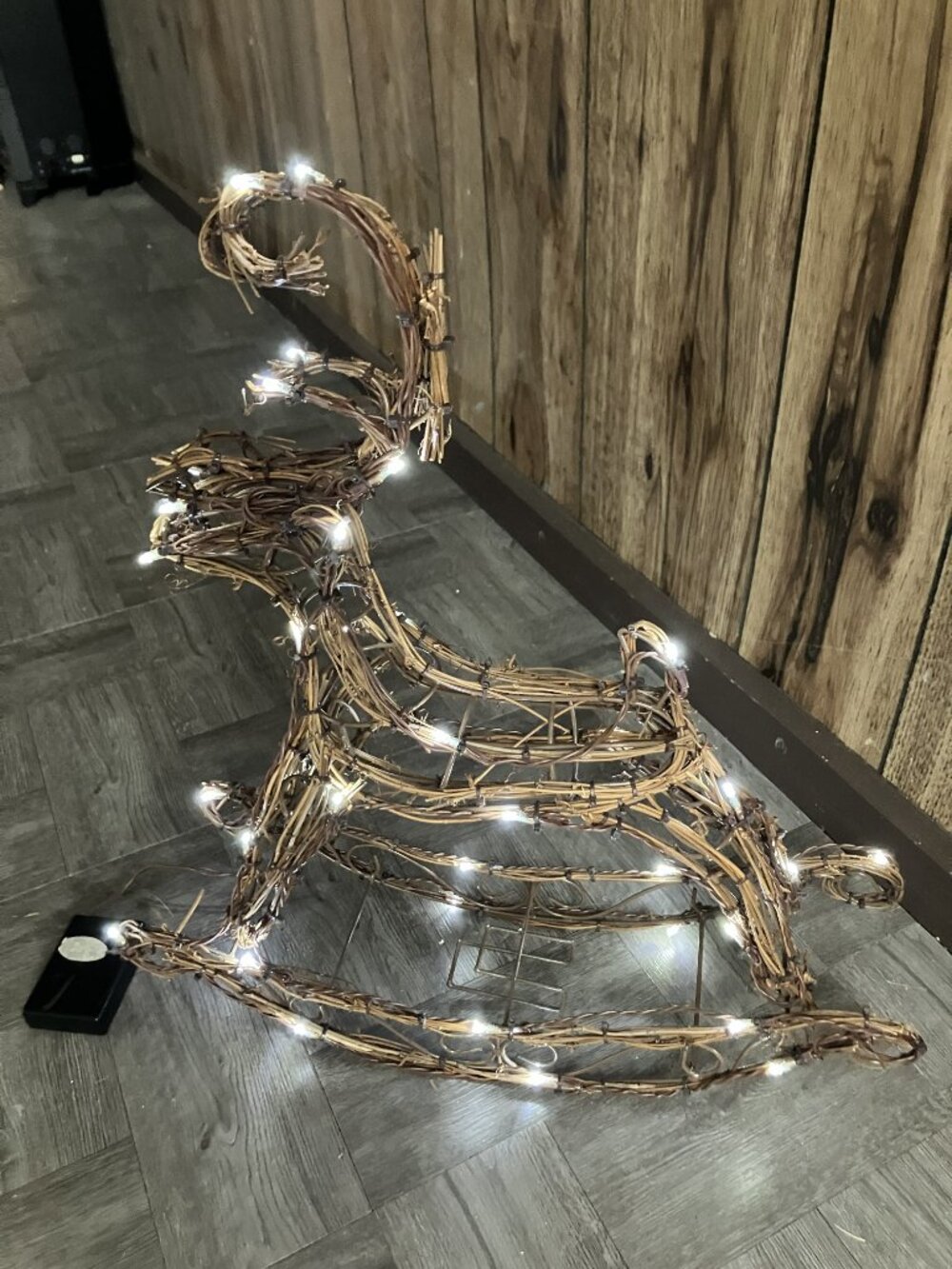 18" Lighted Rocking Reindeer - Grapevine -New in Box